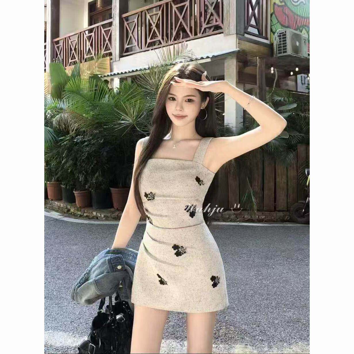 米色洋装女夏2026新款法