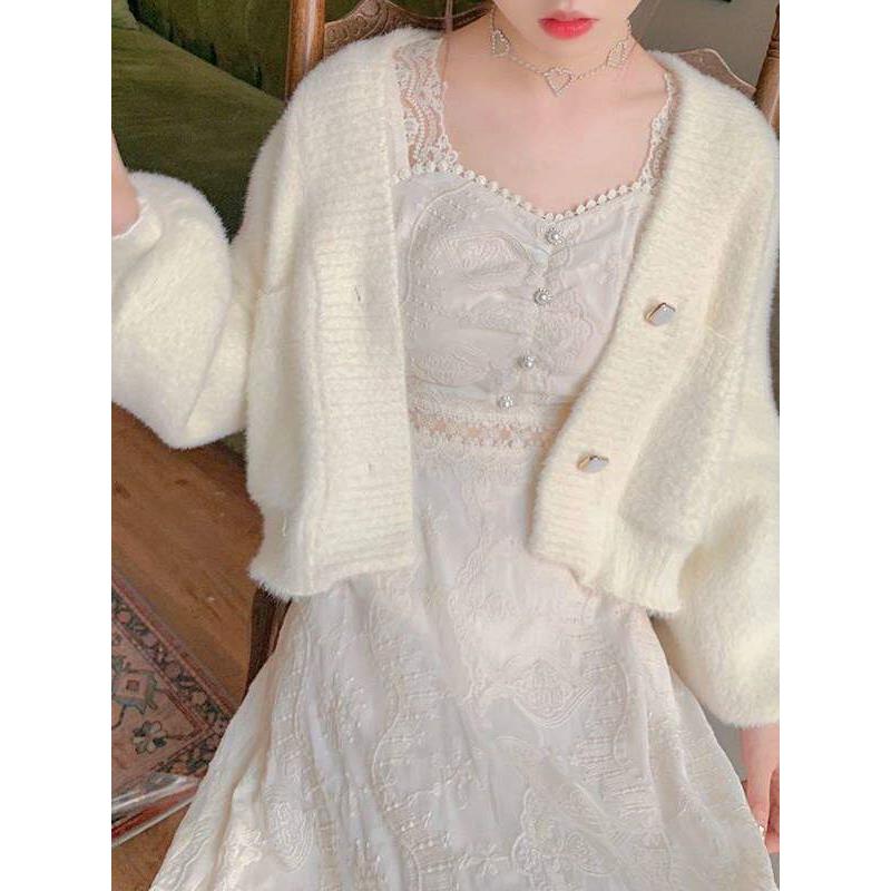 温柔风上衣女彷貂绒外套