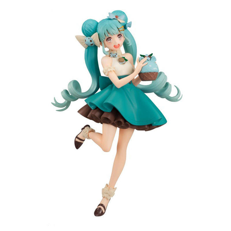 日本正版FURYU景品薄荷巧克力初音未来手办VOCALOID虚拟歌姬周边