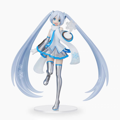 日本SEGA世嘉正版初音未来MIKU雪未来SKYTOWN景品手办冰雪季限定