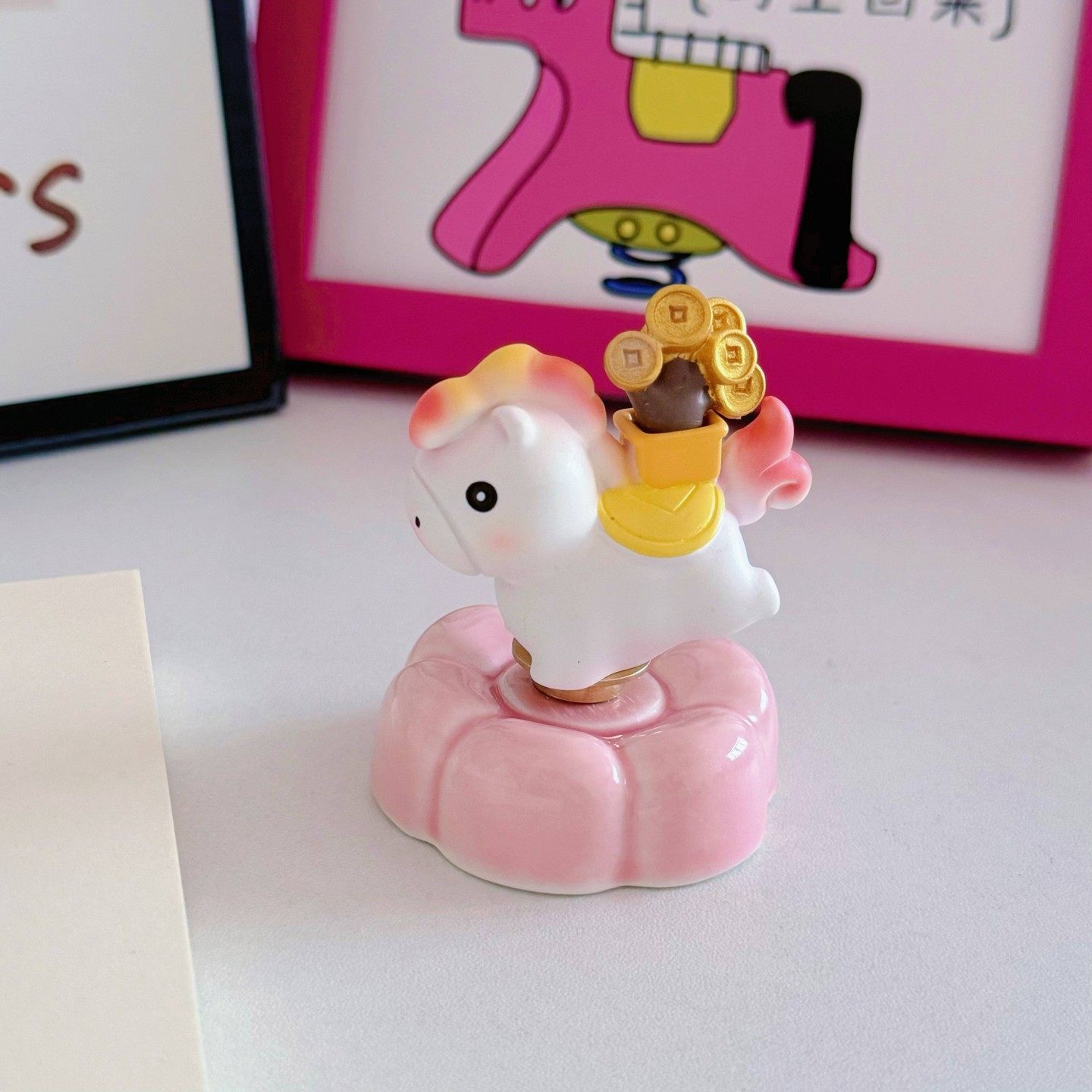 【马上有钱】可旋转创意马年吉祥物桌面客厅装饰品发财马年礼物,家居饰品,桌面摆件,淘宝优惠券,粉丝福利购,淘宝优惠卷