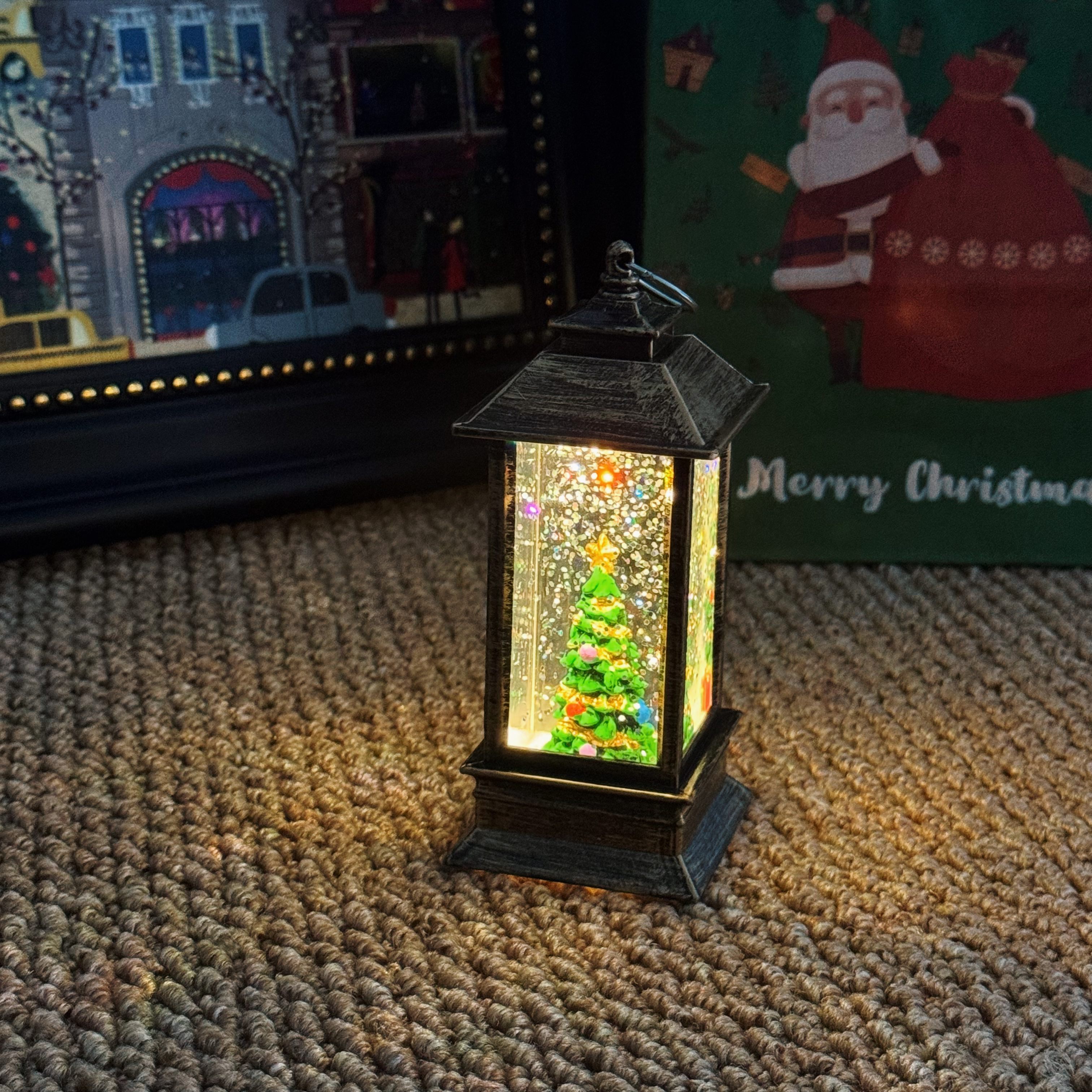 圣诞注水氛围灯桌面摆件圣诞礼物