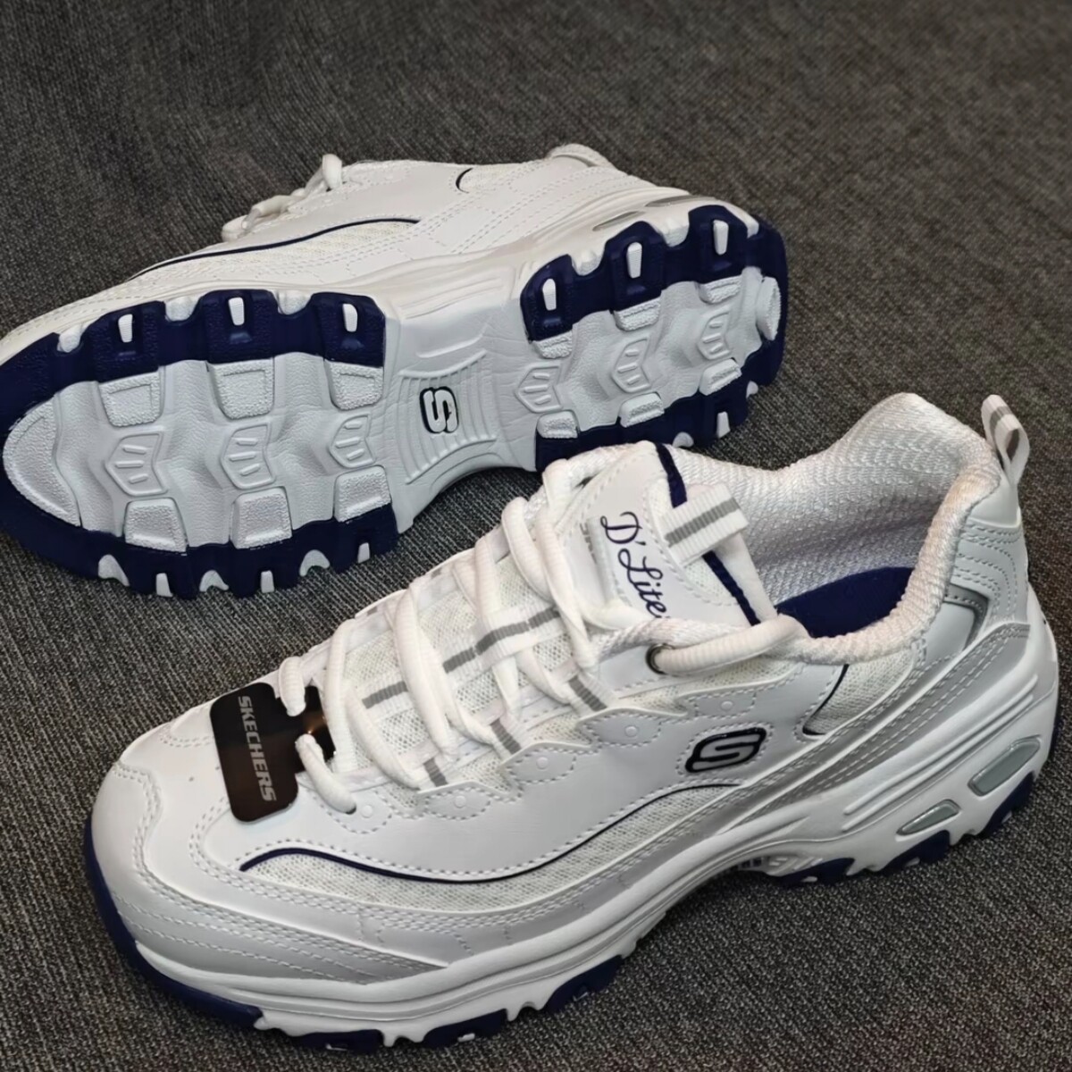 Skechers斯凯奇小白熊老爹鞋夏女鞋厚底增高休闲鞋