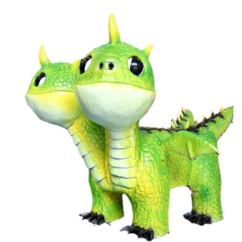 广场儿童车卡通动物仿真模型电动车商场儿童乐园游乐设施源头工厂