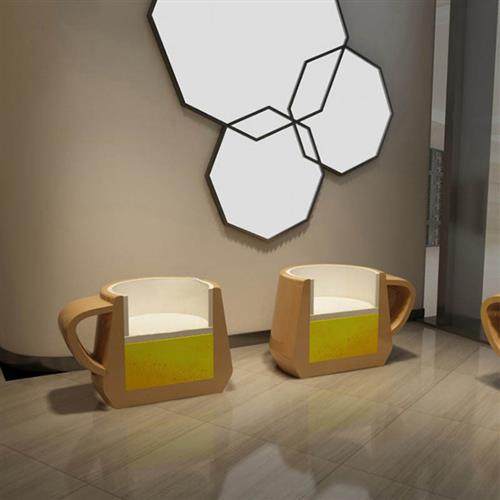 玻璃钢创意咖啡杯休闲椅酒店会所商场公共休息区简约异形单人座椅,商业/办公家具,排椅系列,淘宝优惠券,粉丝福利购,淘宝优惠卷