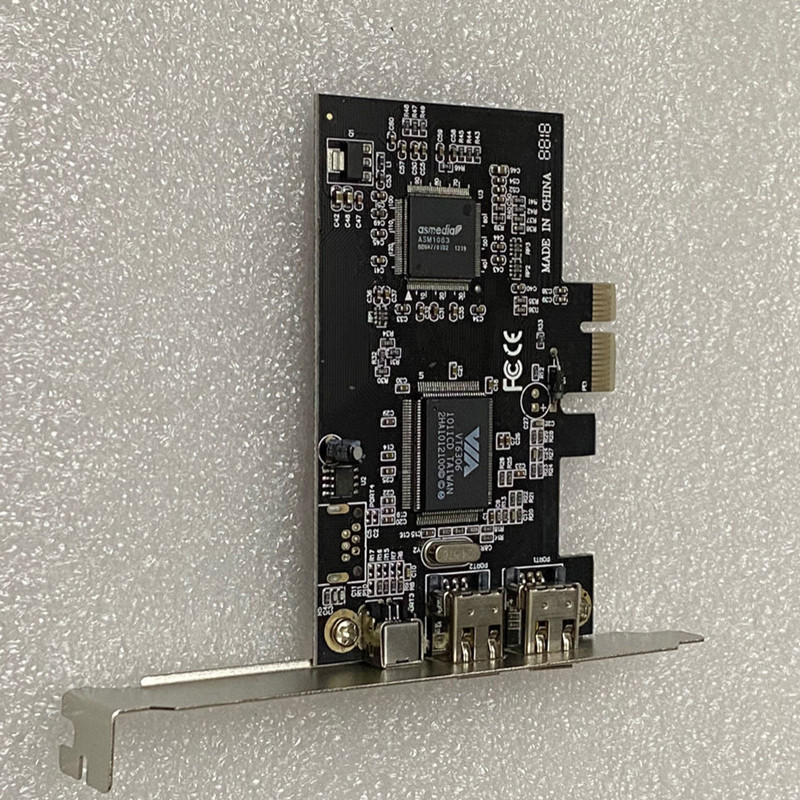 免驱2U半高档板 PCI-E转1394a卡PCI-E转1394卡 DVPCI-E1394采集卡