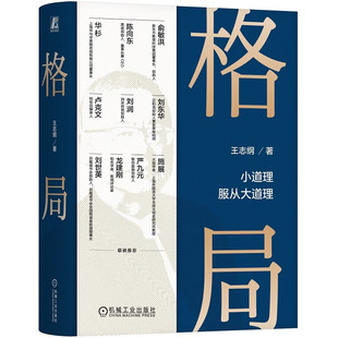 格局 王志纲谈格局 王志纲 机械工业出版社9787111756057