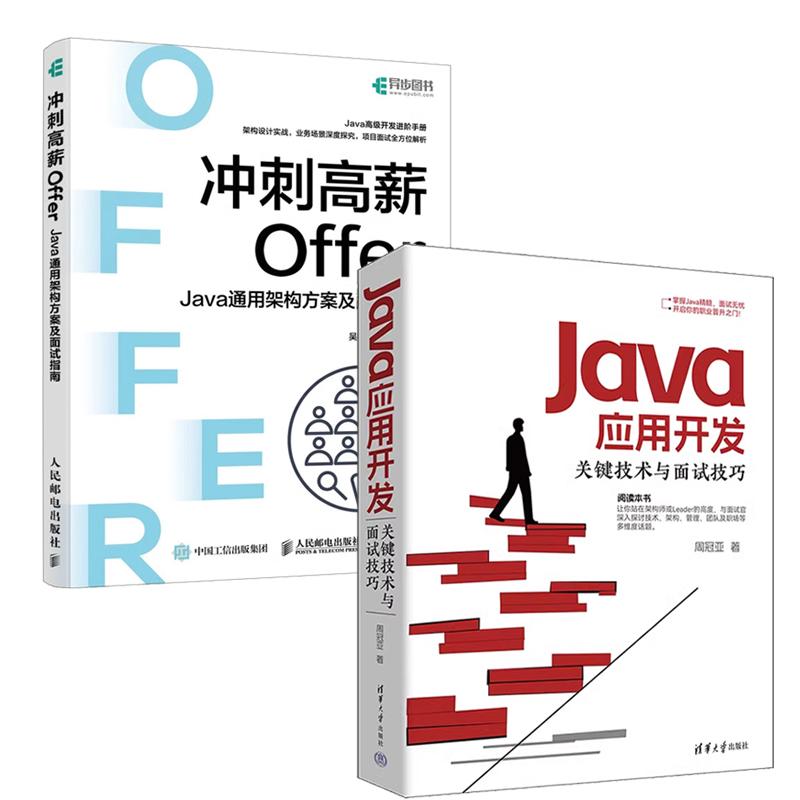 【全2册】Java应用开发关键技术与面试技巧+冲刺高薪Offer Java通用架构方案及面试指南