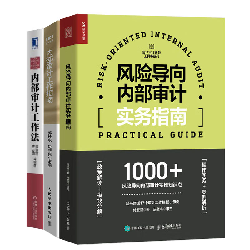 风险导向内审计实务指南+内审计工作指南穿透实务核进数智应用益审计管理+内审计工作法书籍