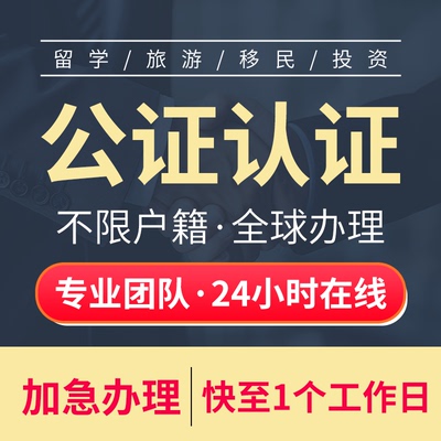 海牙认证公证翻译出生亲属结婚无犯罪学历位成绩驾照户口签名印章