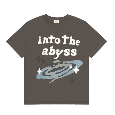 美式brokenplanet旋转星球字母印花短袖T恤男女款宽松纯棉潮上衣