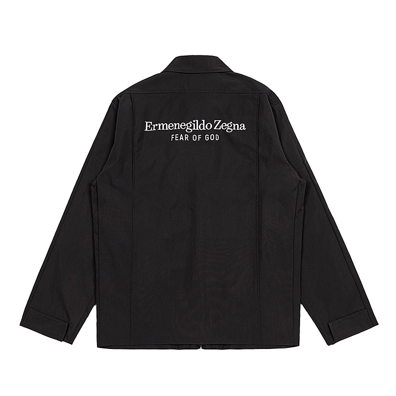 fear of god联名款尼龙外套美式高街潮牌宽松基础教练防风夹克fog
