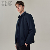 羽绒服 emz鄂尔多斯秋冬鹅绒加厚皮毛外套男士 可脱兔毛皮内胆
