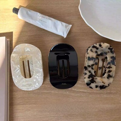 醋酸扁平鲍鱼抓夹女2025新款高级