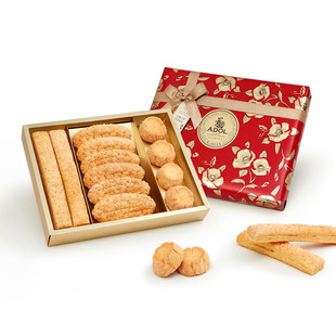 ADOL 法式伴手礼盒 187克曲奇饼干酥类糕点 过节送人礼盒