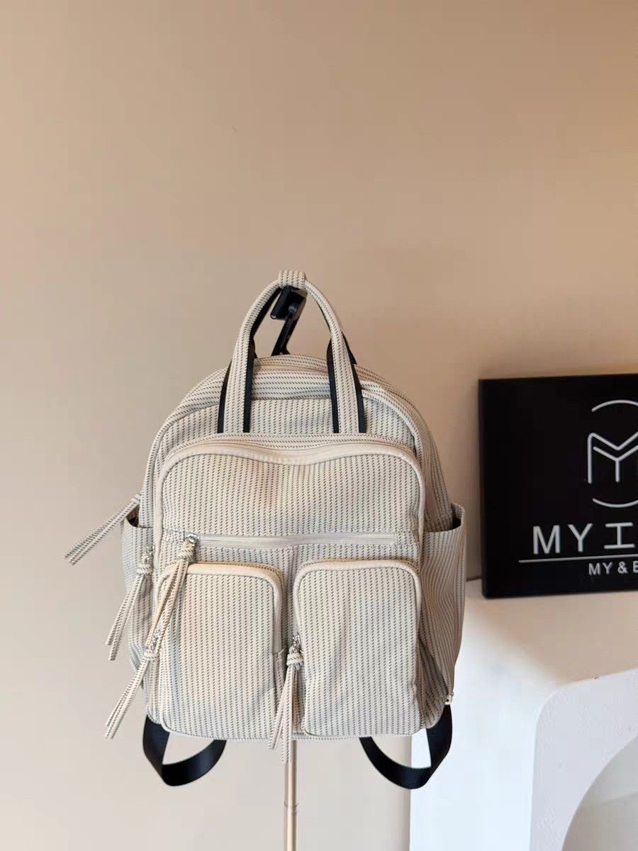 韩国多口袋夹层小众双肩包软皮休闲大容量双肩包百搭英伦双肩背包,箱包皮具/热销女包/男包,通用款女包,淘宝优惠券,粉丝福利购,淘宝优惠卷