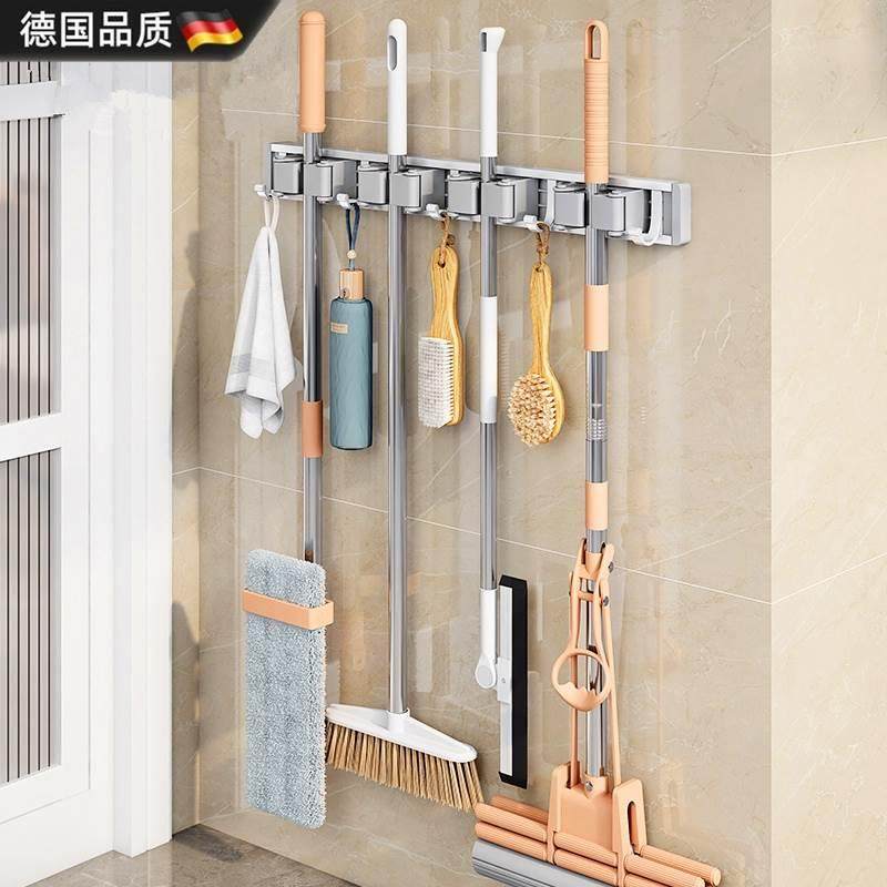 拖把壁挂夹免打孔挂钩卫生间夹架卫生间厨房置物架卡扣,收纳整理,挂钩/粘钩,淘宝优惠券,粉丝福利购,淘宝优惠卷