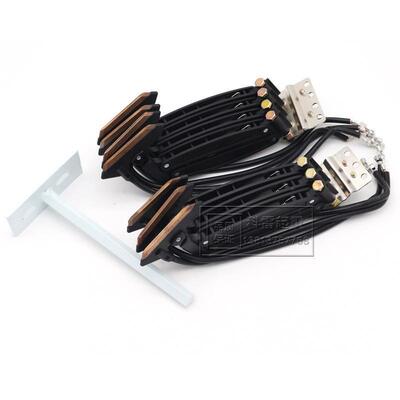 勤工无接缝集电器3/4双臂集电器60导电碳刷滑块