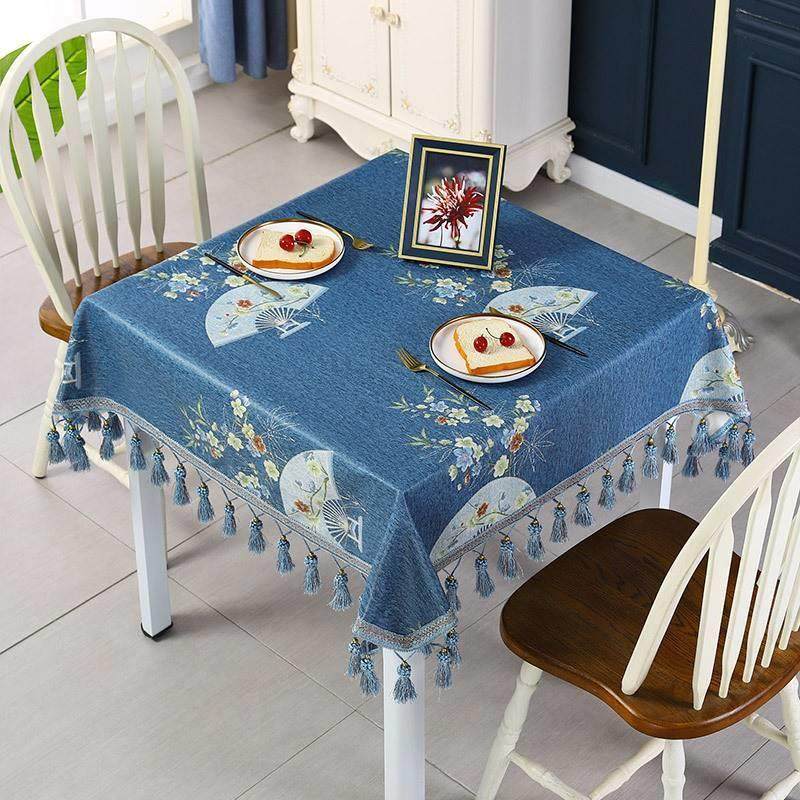 居家欧式流苏款台布餐桌防烫防水防油免洗皮罩正方形桌布,居家布艺,桌布,淘宝优惠券,粉丝福利购,淘宝优惠卷