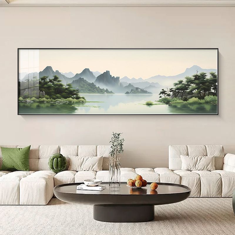 客厅装饰画山水画高档大