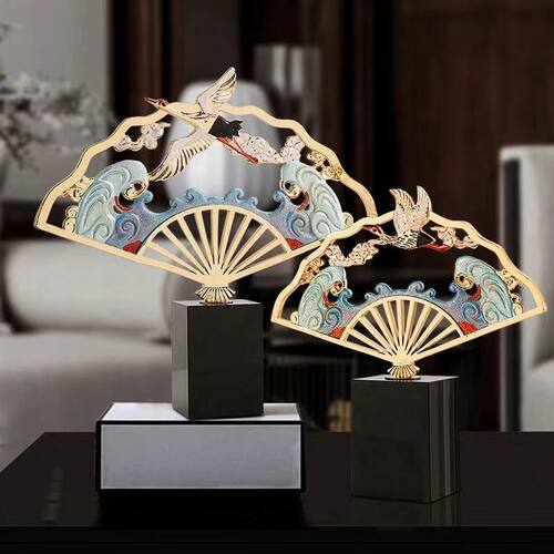 新中式珐琅彩摆件中国风