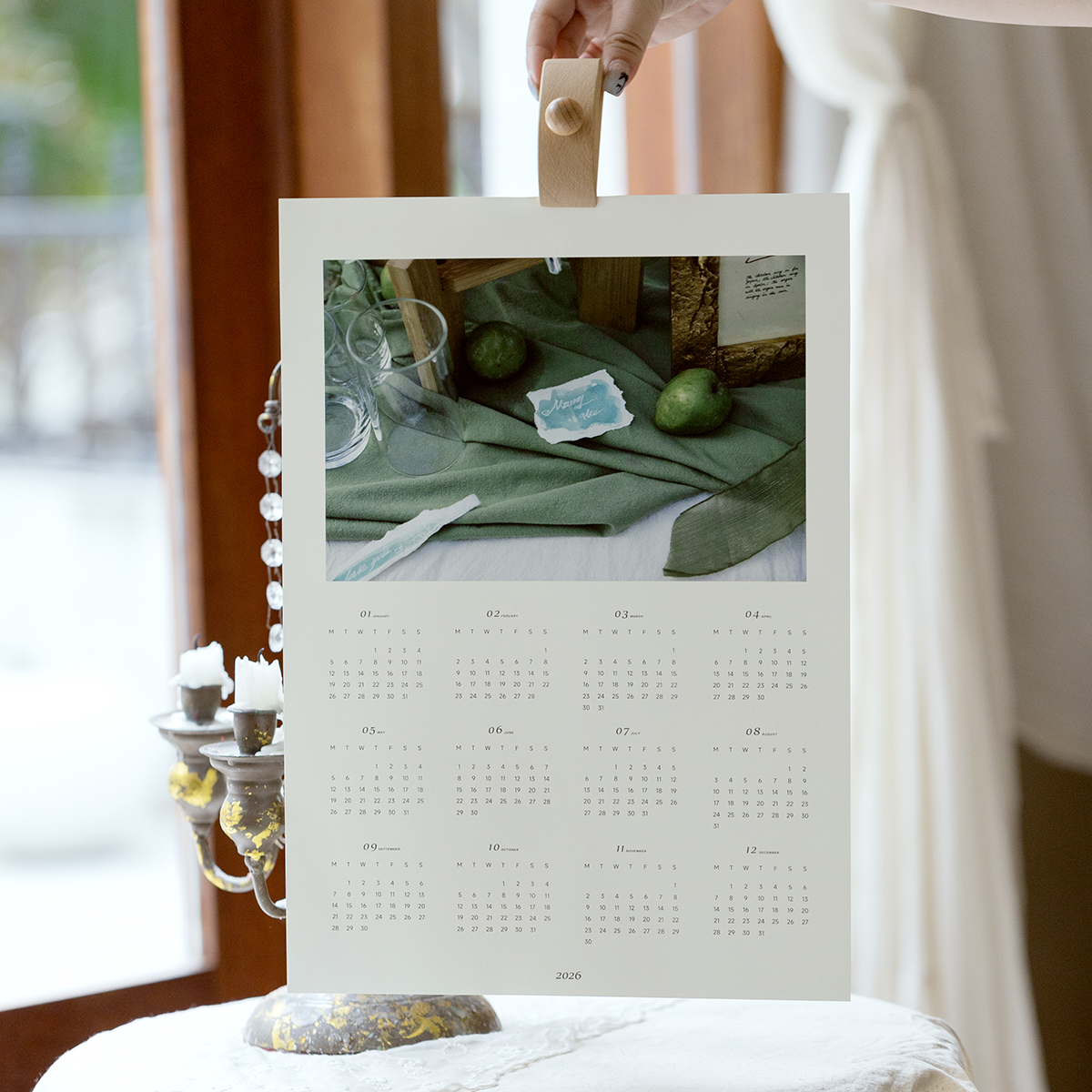 2026年挂历定制照来图制作年历diy儿童情侣创意礼物挂墙照片吊历