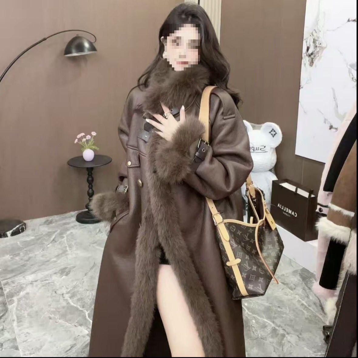 新款长款冬季皮草皮毛一体加厚毛毛羊羔外套大衣天内发货,女装/女士精品,毛呢外套,淘宝优惠券,粉丝福利购,淘宝优惠卷