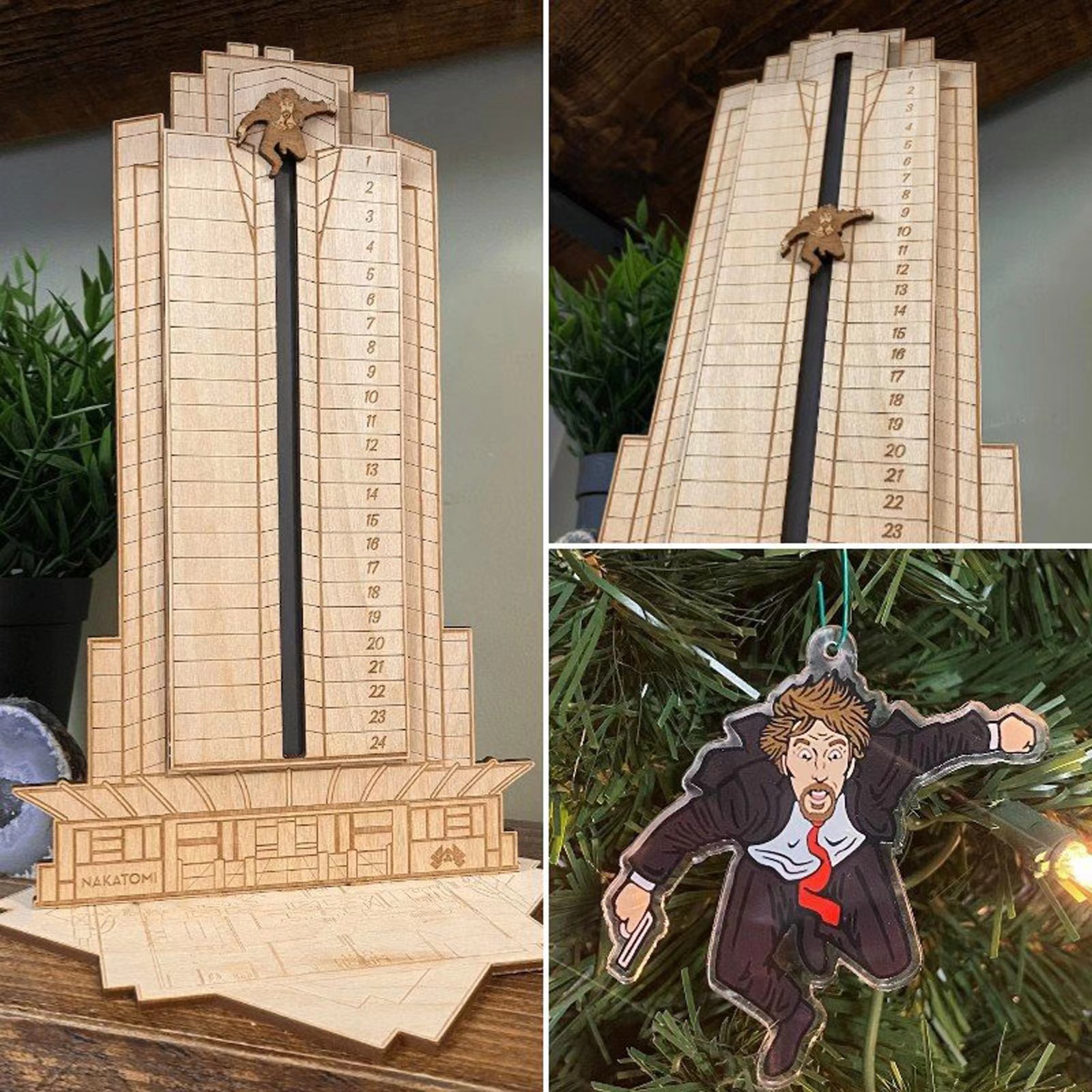 Die Hard Advent alendar 圣诞降临木质倒计时新品