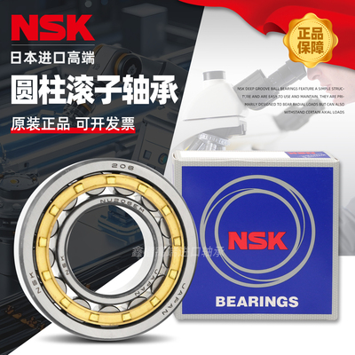 NSK进口圆柱滚子轴承NU NJ204 205 206 207 208 209 210 EM EW C3