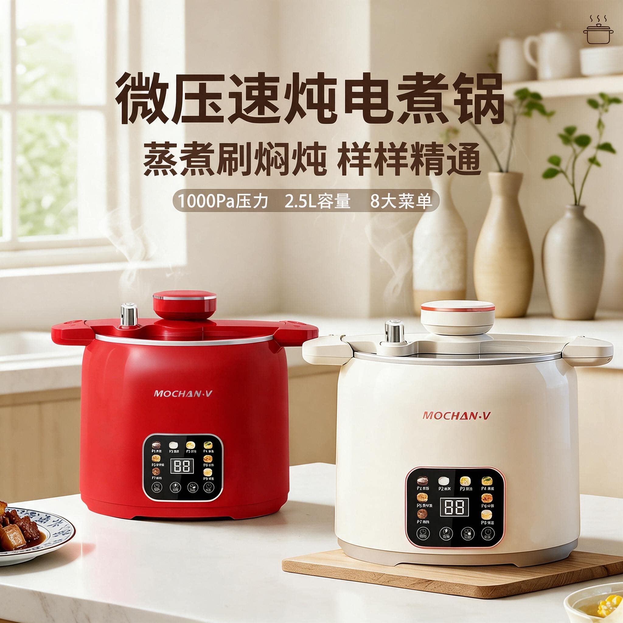德国微压电煮锅一体多功能小型