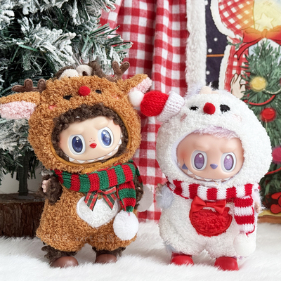 labubu17cm高能3.0潮玩娃衣