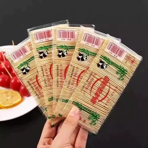 一次性双头竹制细牙签散装竹子家用商用便携餐厅饭店掏牙剔牙神器