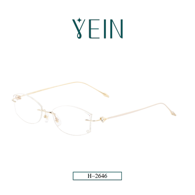 魅影女士时尚简约纯钛眼镜