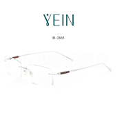 魅影无框眼镜官方旗舰店幻影H2665钻石切边眼镜超轻钛架可防蓝光