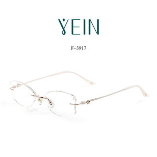 魅影眼镜YEIN官方旗舰店凡客生活眼镜LIFE LIKEF3917钻石切边钛架