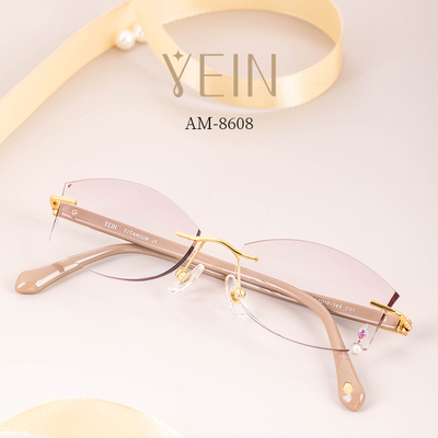 魅影女士时尚优雅纯钛眼镜