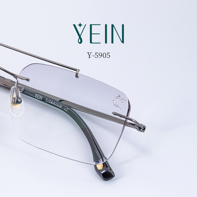 无边框大脸眼镜钻石切边男款