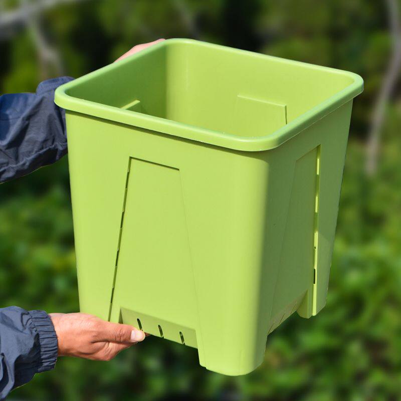正方形加厚树脂花盆塑料大号口径透气控根空气柱加仑家用阳台高档