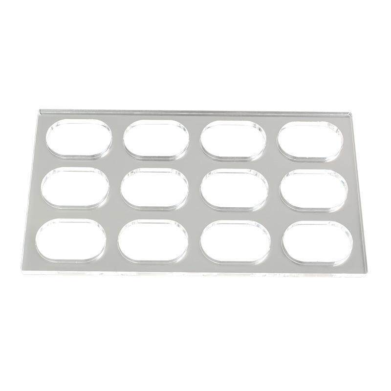 DIY自制饼干定型亚克力烘焙模具薄饼瓦片酥长条椭圆加厚饼干定型