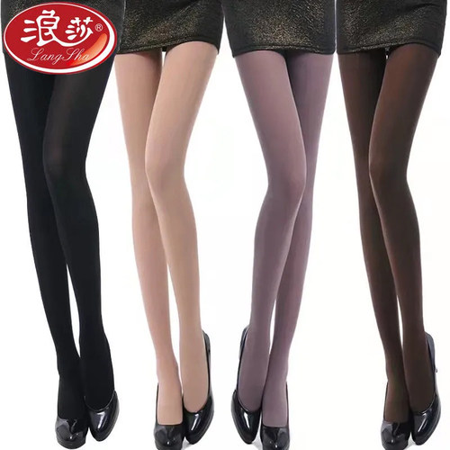 浪莎丝袜连裤袜春秋天鹅绒