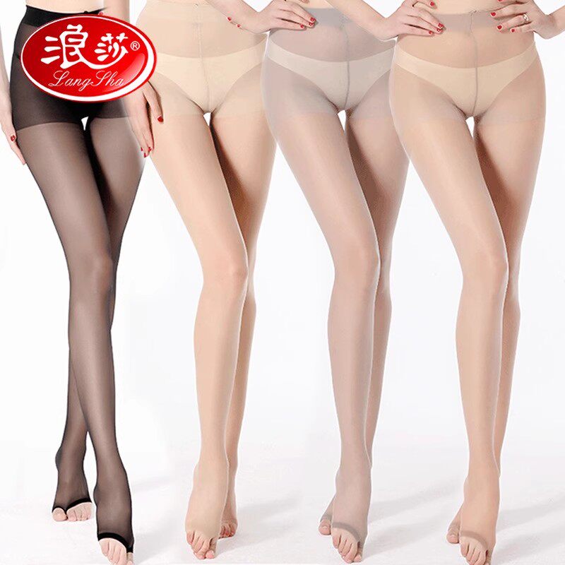 浪莎鱼嘴丝袜女脚趾连裤袜