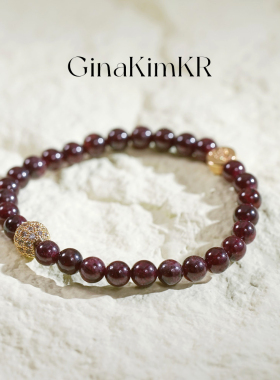 GinaKimKRins天然石榴石锆石镶嵌