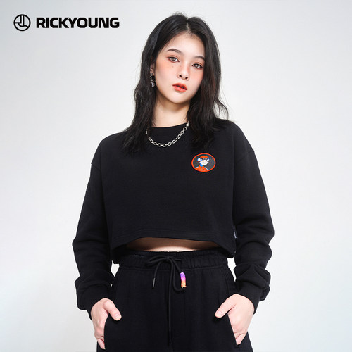 无聊猿联名rickyoung短款卫衣