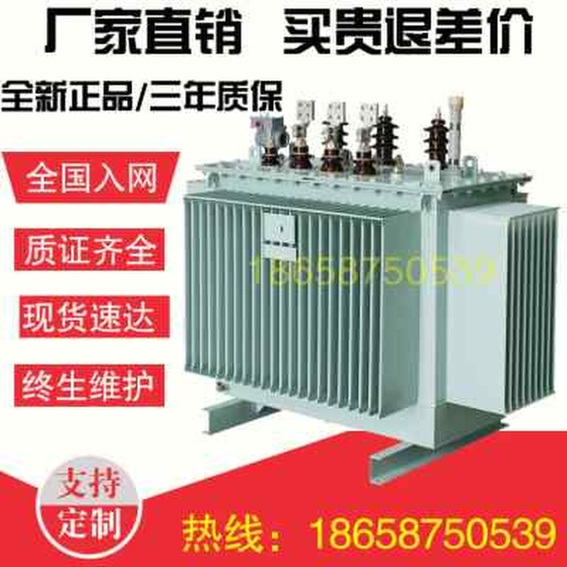 S11-M-50KVA油浸式电力变压器10KV/100/160/200/250/315/400KWs13