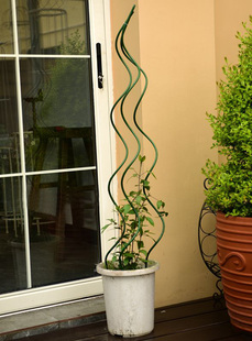 家用铁艺花盆支架月季花架爬藤架室内客厅铁线莲庭院支架杆攀爬架