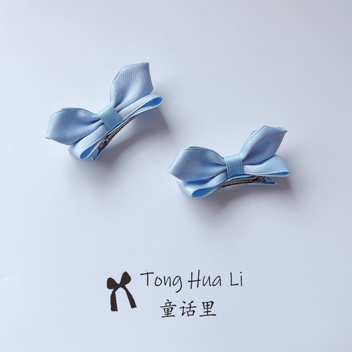 儿童韩版可爱兔耳朵蝴蝶结刘海夹