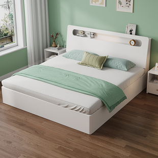 床实木床主卧双人床1.5米出租房用经济型单人床1.2米工厂直销床架
