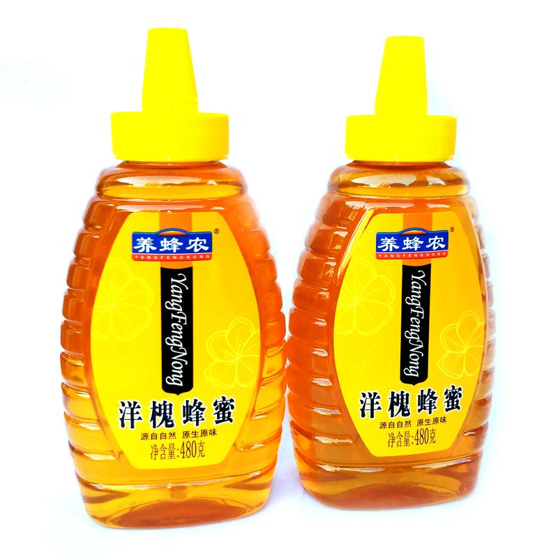 养蜂农洋槐蜂蜜480g*2瓶周氏顺发养蜂农蜂蜜洋槐蜂蜜早餐食品