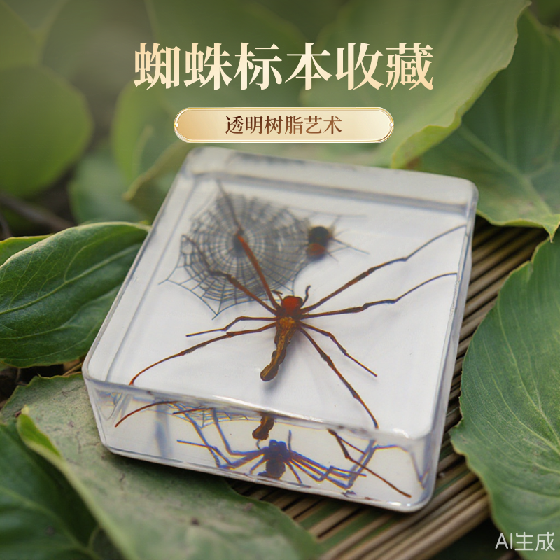 镇尺琥珀亚克力真实树脂标本创意