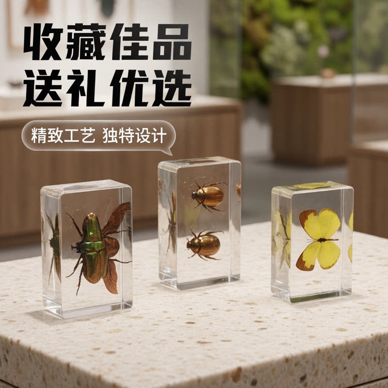 礼物真实标本特别模型认知独角仙